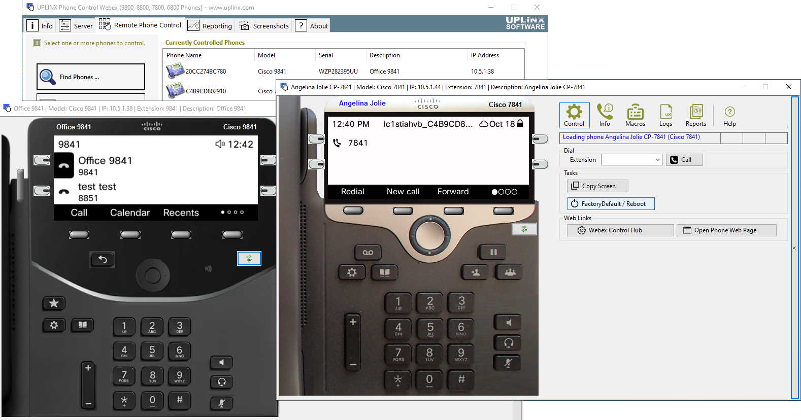Phone Control Tool - Screenshot - Remotely Controlling Phones